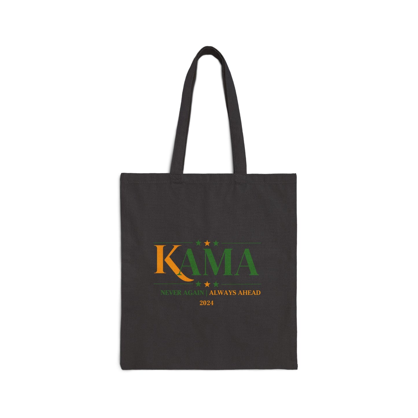 KAMA KEEP AMERICA MOVING AHEAD™ NEVER AGAIN | ALWAYS AHEAD CANVAS TOTE BAG