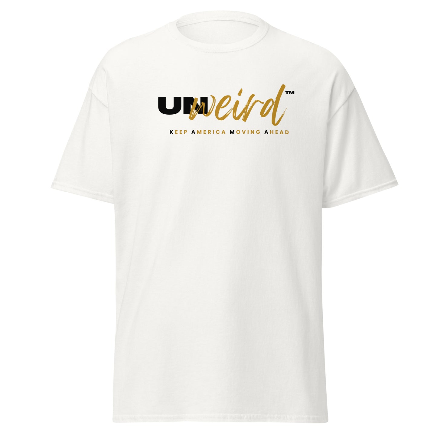 KAMA KEEP AMERICA MOVING AHEAD™ BLACK & GOLD UNWEIRD™ COLLECTION SHIRT (WATCH PARTY)