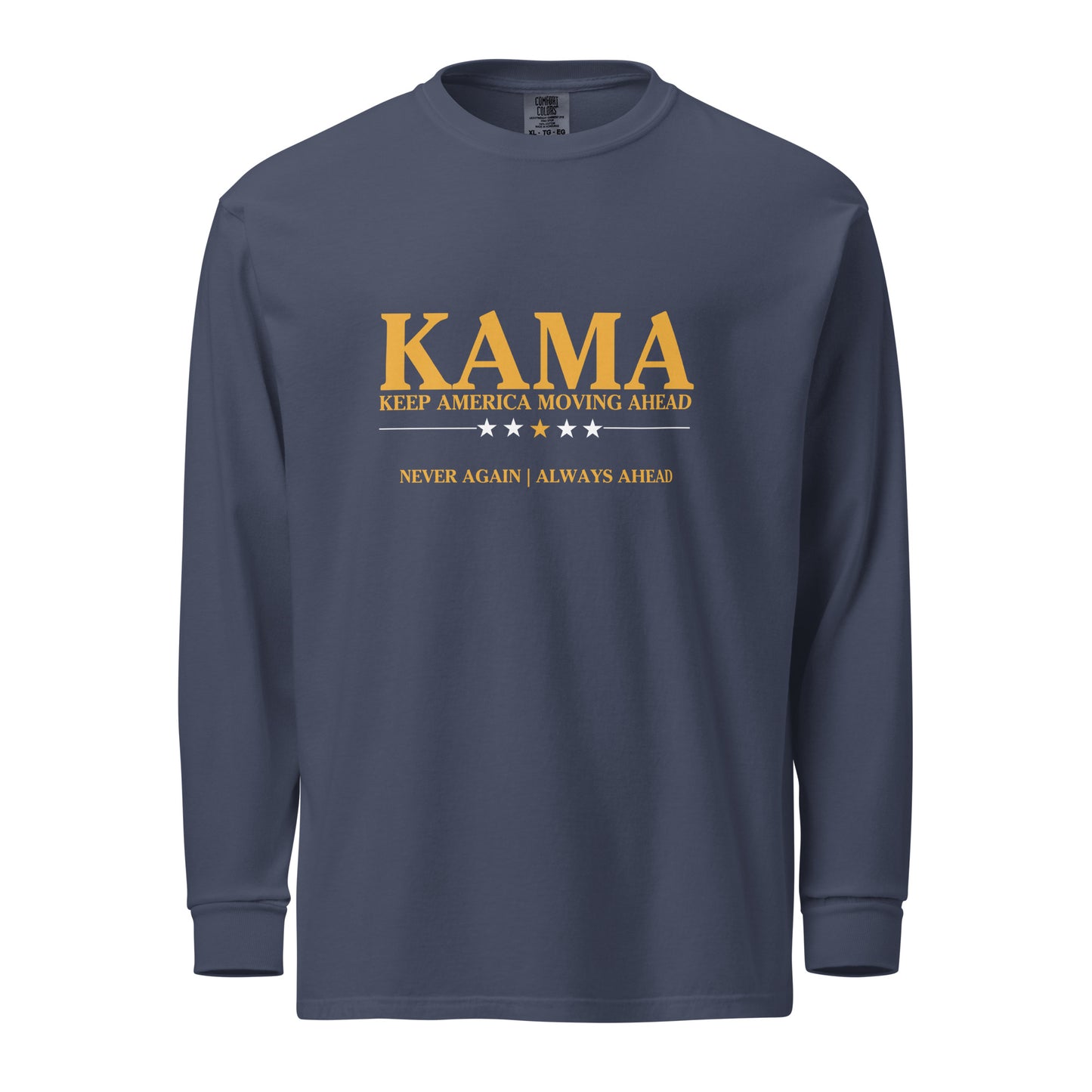 KAMA KEEP AMERICA MOVING AHEAD™ LONG SLEEVE SHIRT - BLUE