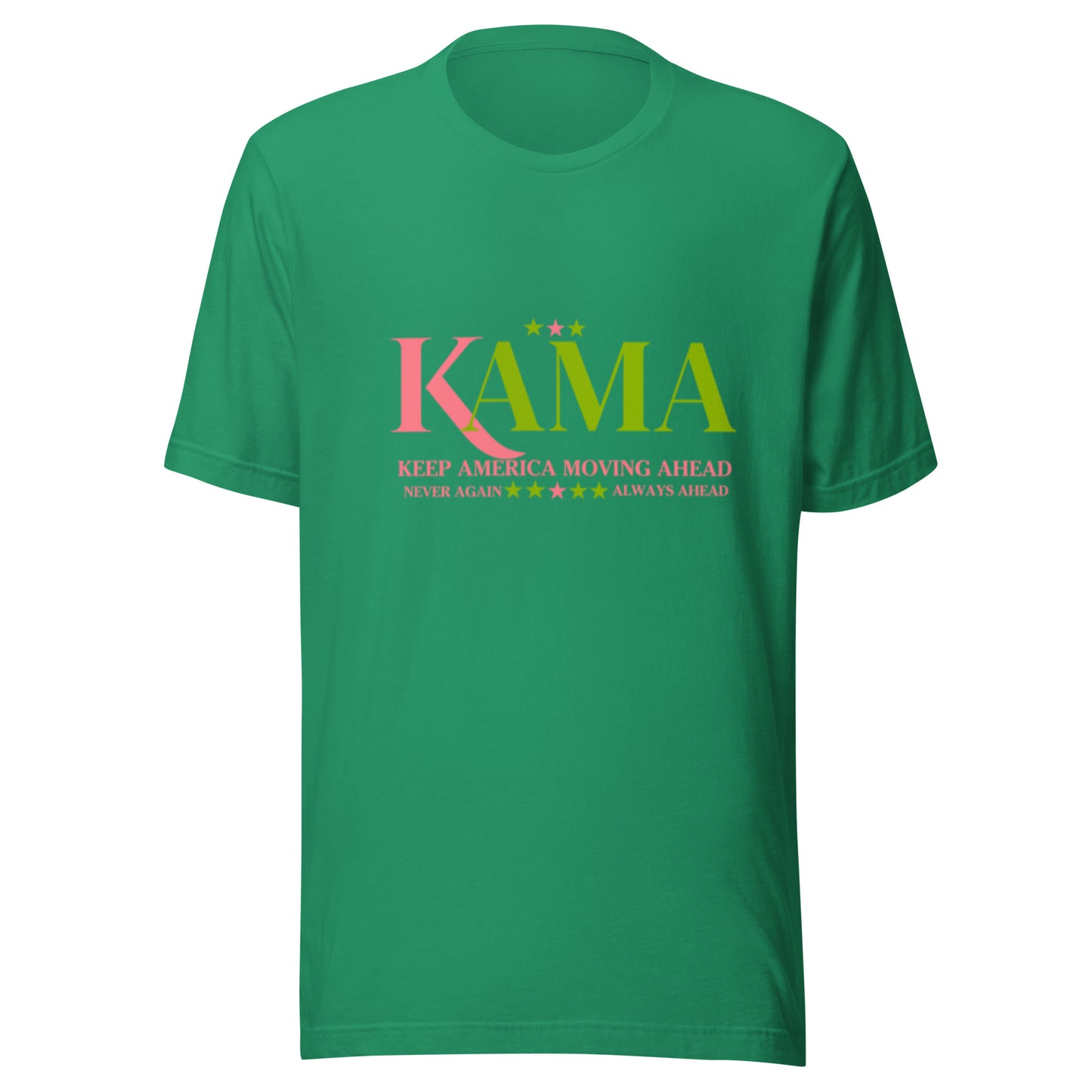 KAMA KEEP AMERICA MOVING AHEAD™ PINK & GREEN SHIRT - ASSORTED SHIRT COLORS