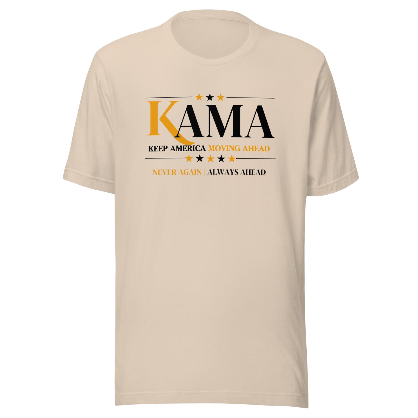 KAMA KEEP AMERICA MOVING AHEAD™ BLACK & GOLD DIVNE COLLECTION SHIRT - ASSORTED COLORS