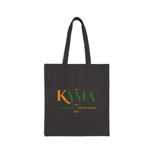 KAMA KEEP AMERICA MOVING AHEAD™ NEVER AGAIN | ALWAYS AHEAD CANVAS TOTE BAG