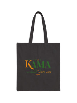 KAMA KEEP AMERICA MOVING AHEAD™ NEVER AGAIN | ALWAYS AHEAD CANVAS TOTE BAG