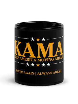 KAMA KEEP AMERICA MOVING AHEAD™ BLACK & GOLD MUG