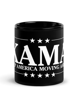 KAMA KEEP AMERICA MOVING AHEAD™ BLACK & WHITE MUG