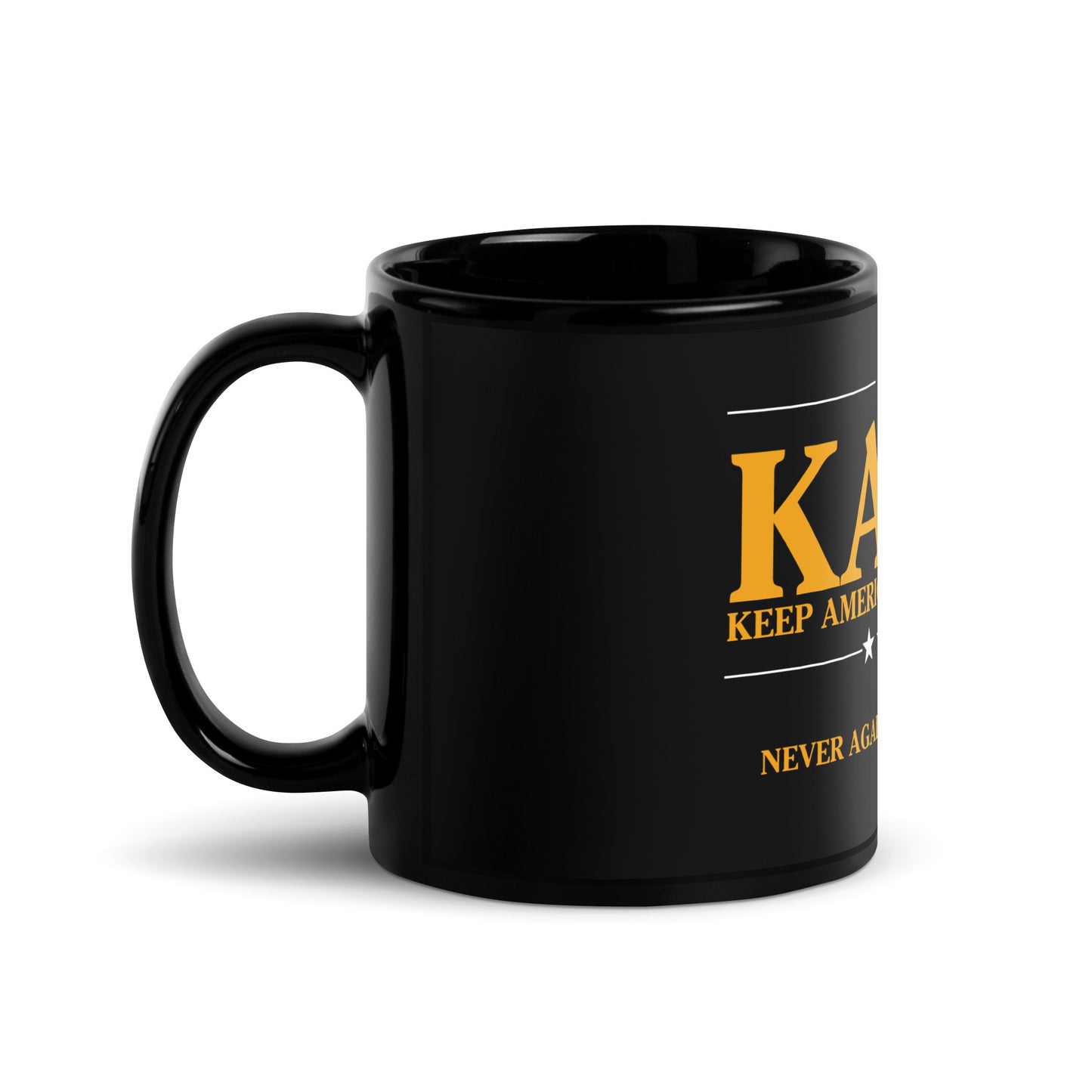 KAMA KEEP AMERICA MOVING AHEAD™ BLACK & GOLD MUG