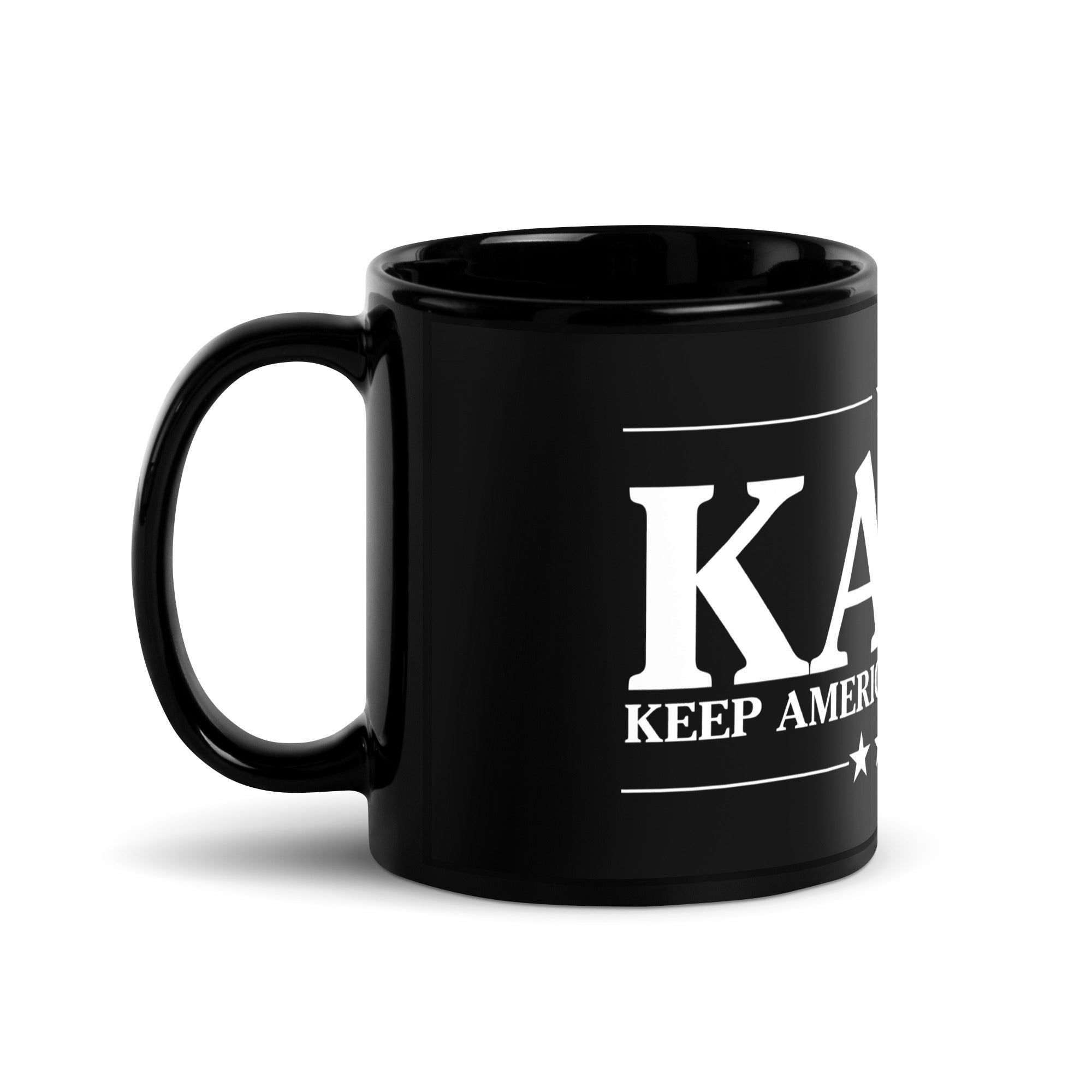 KAMA KEEP AMERICA MOVING AHEAD™ BLACK & WHITE MUG