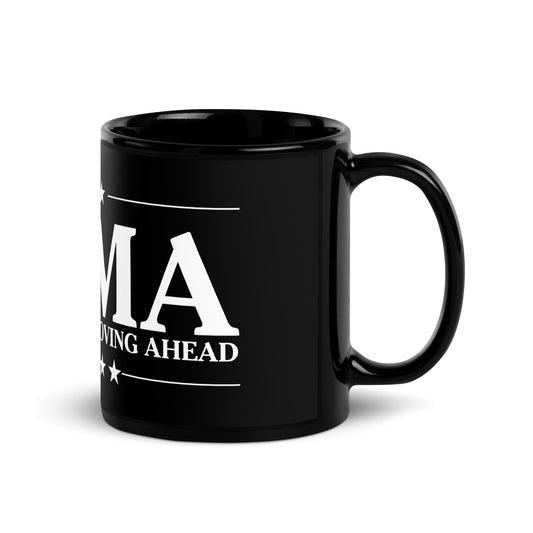 KAMA KEEP AMERICA MOVING AHEAD™ BLACK & WHITE MUG