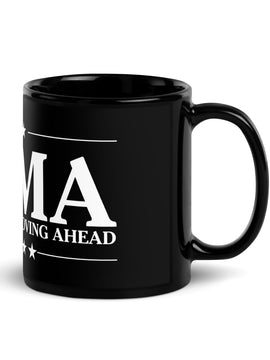 KAMA KEEP AMERICA MOVING AHEAD™ BLACK & WHITE MUG