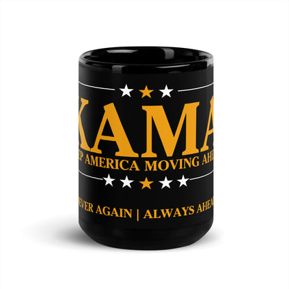 KAMA KEEP AMERICA MOVING AHEAD™ BLACK & GOLD MUG