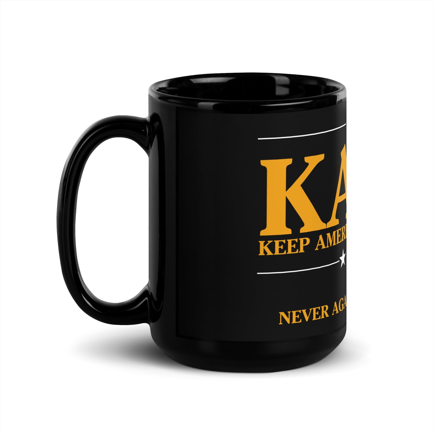 KAMA KEEP AMERICA MOVING AHEAD™ BLACK & GOLD MUG