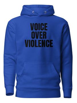 Voice Over Violence Hoodie – Black Print