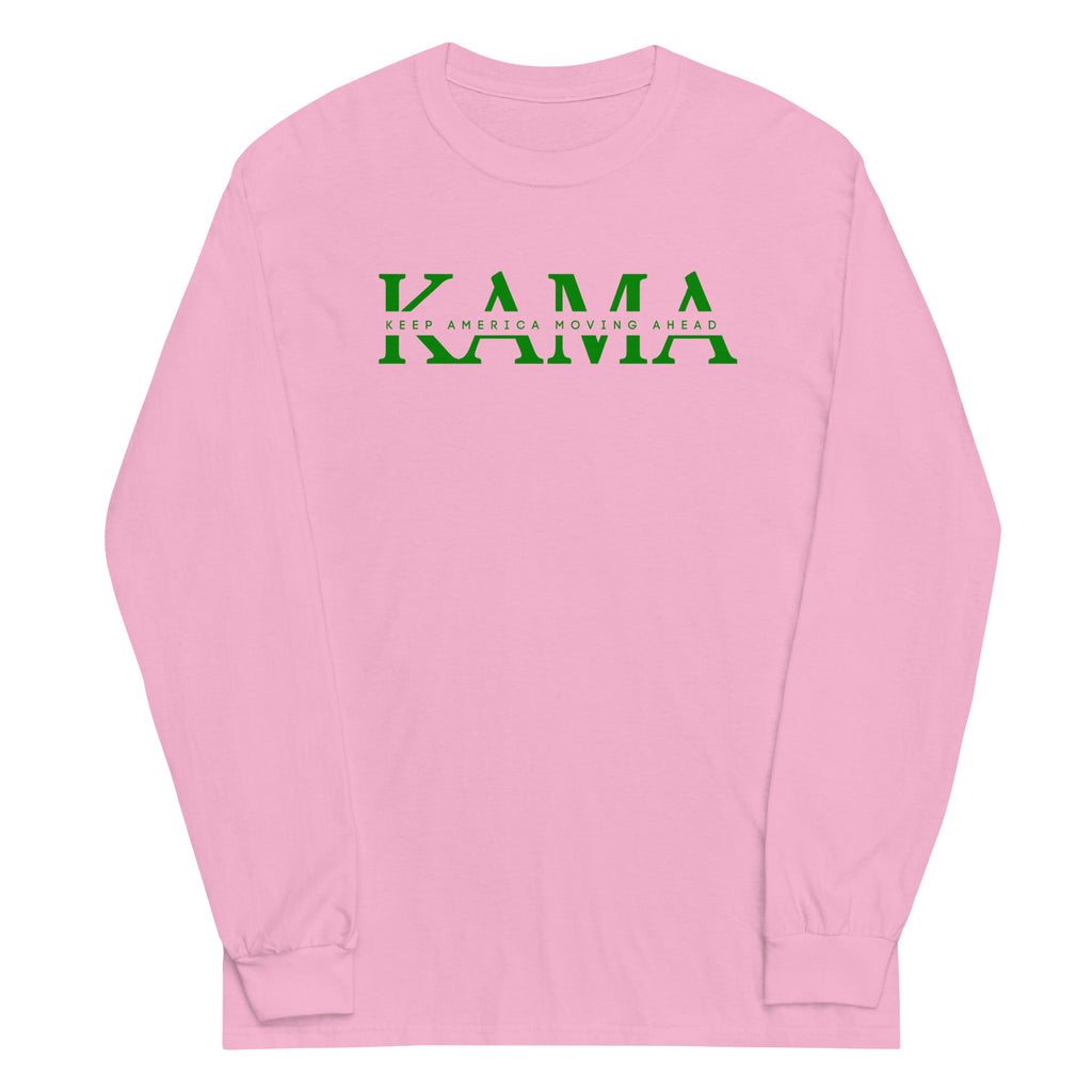 KAMA KEEP AMERICA MOVING AHEAD™ GREEN INSIDER COLLECTION LONG SLEEVE SHIRT