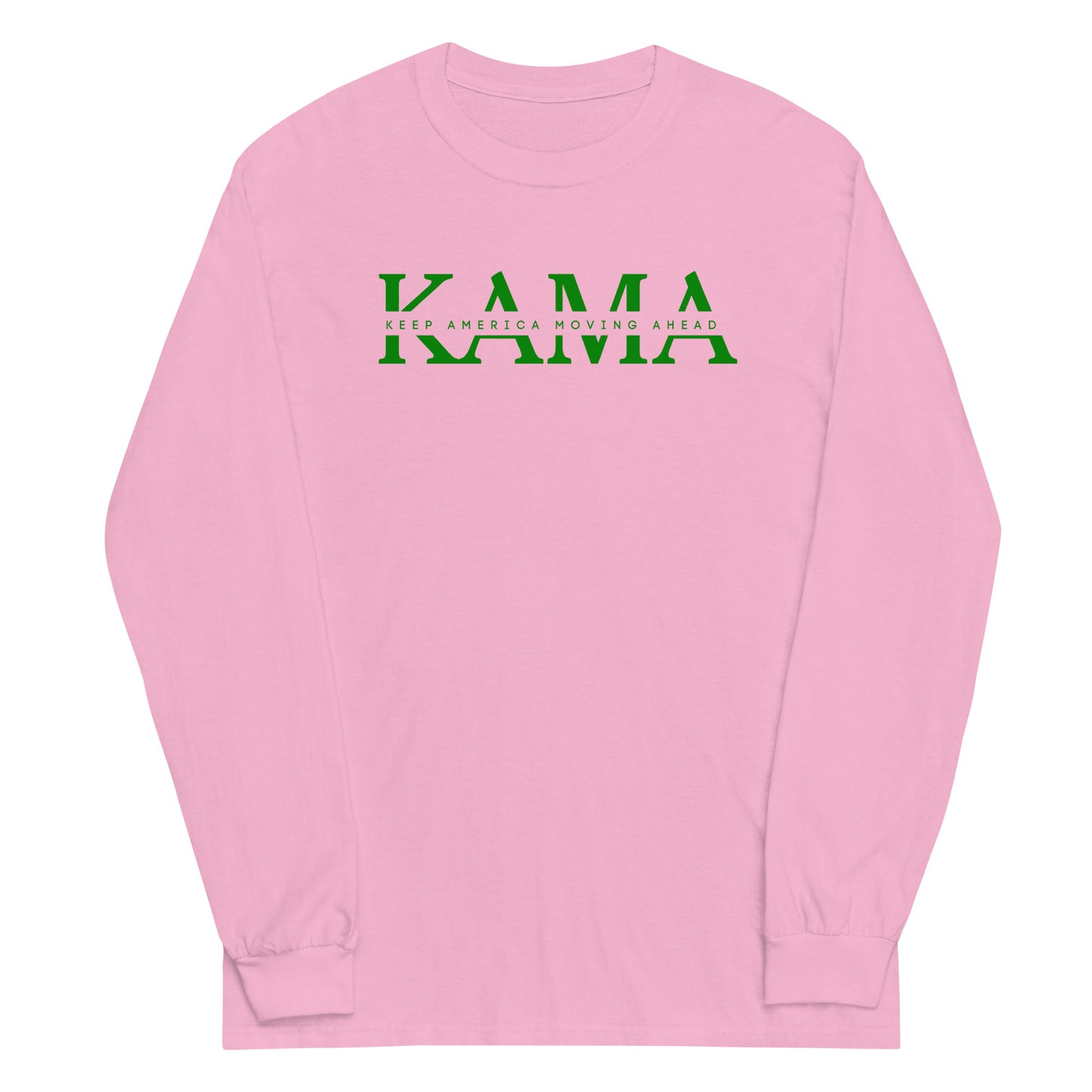 KAMA KEEP AMERICA MOVING AHEAD™ GREEN INSIDER COLLECTION LONG SLEEVE SHIRT