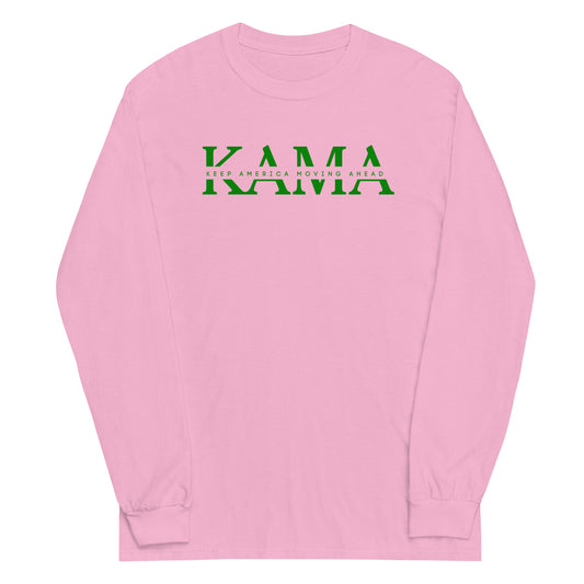 KAMA KEEP AMERICA MOVING AHEAD™ GREEN INSIDER COLLECTION LONG SLEEVE SHIRT