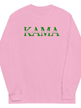 KAMA KEEP AMERICA MOVING AHEAD™ GREEN INSIDER COLLECTION LONG SLEEVE SHIRT