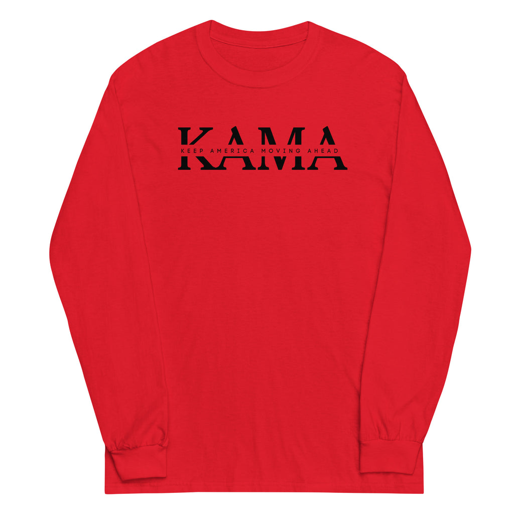 KAMA KEEP AMERICA MOVING AHEAD™ BLACK INSIDER COLLECTION LONG SLEEVE SHIRT