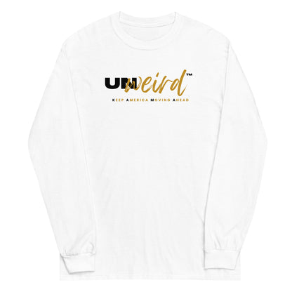 KAMA KEEP AMERICA MOVING AHEAD™ BLACK & GOLD UNWEIRD™ COLLECTION LONG SLEEVE  SHIRT