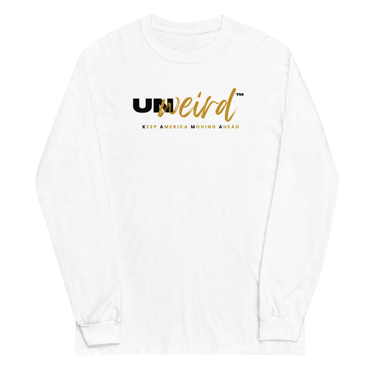 KAMA KEEP AMERICA MOVING AHEAD™ BLACK & GOLD UNWEIRD™ COLLECTION LONG SLEEVE  SHIRT