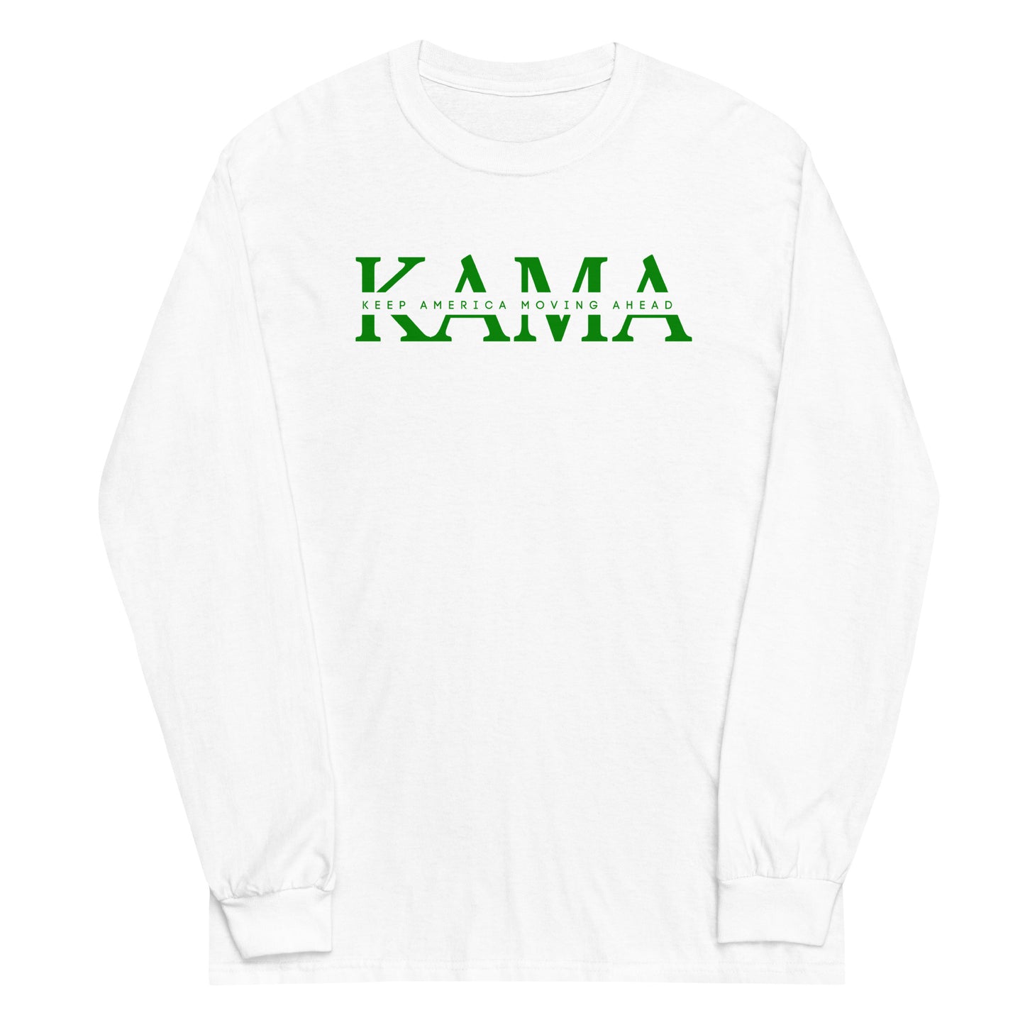 KAMA KEEP AMERICA MOVING AHEAD™ GREEN INSIDER COLLECTION LONG SLEEVE SHIRT