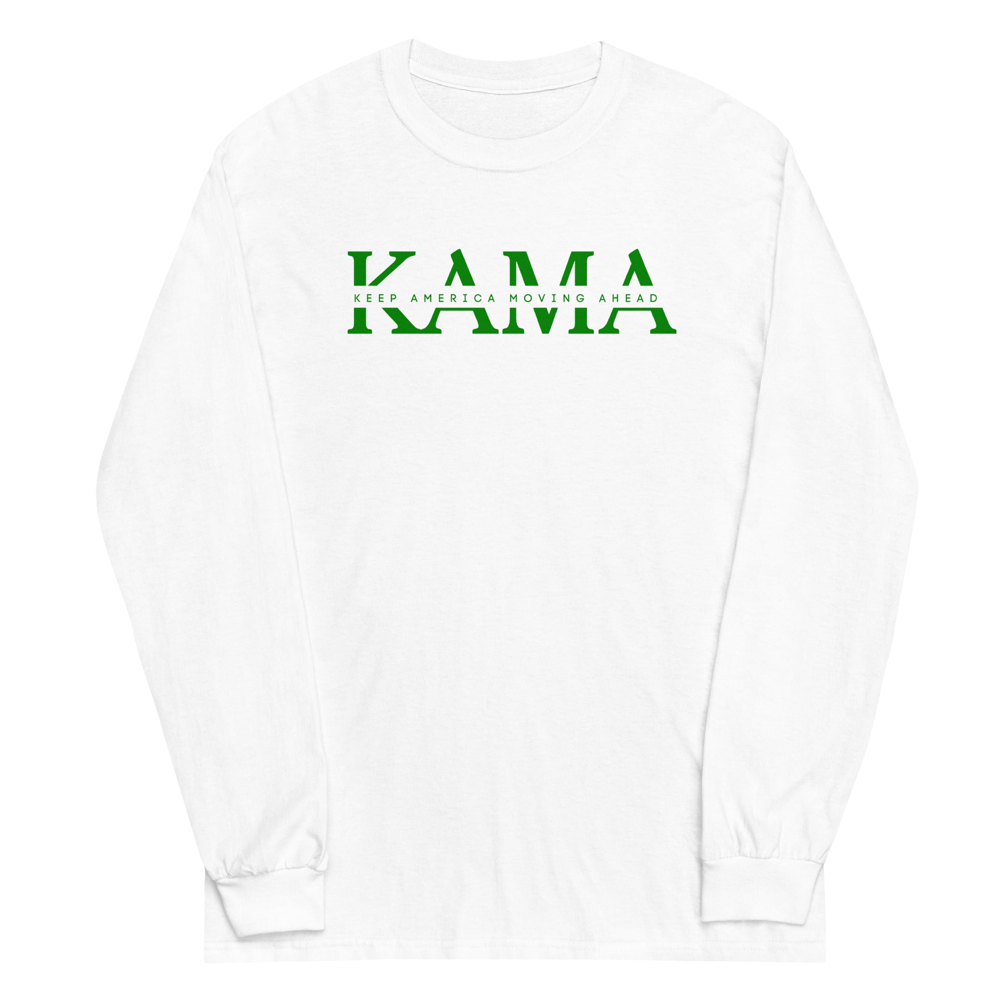 KAMA KEEP AMERICA MOVING AHEAD™ GREEN INSIDER COLLECTION LONG SLEEVE SHIRT