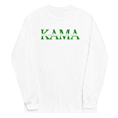 KAMA KEEP AMERICA MOVING AHEAD™ GREEN INSIDER COLLECTION LONG SLEEVE SHIRT