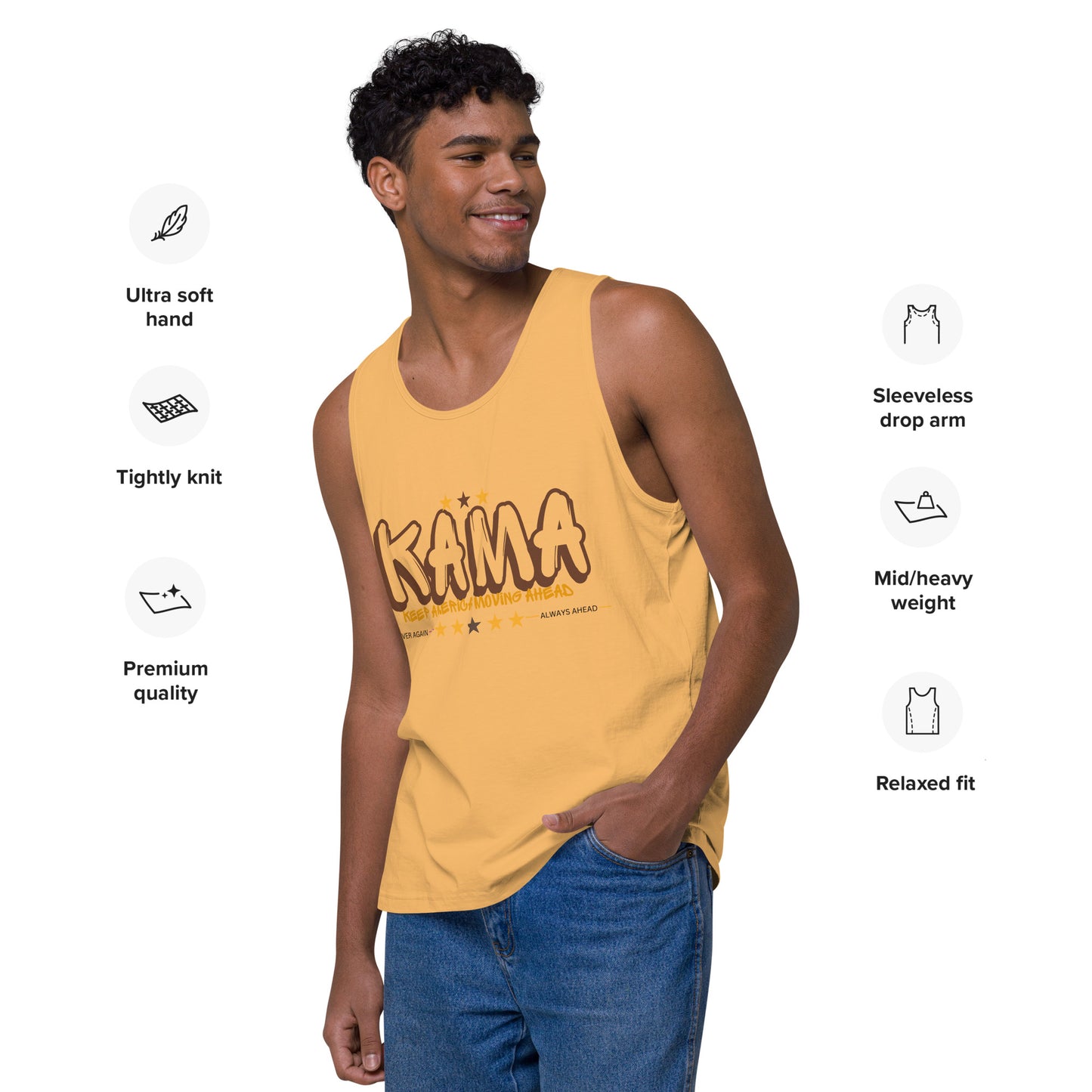 KAMA KEEP AMERICA MOVING AHEAD™ GRAFFITTI MEN'S TANK TOP