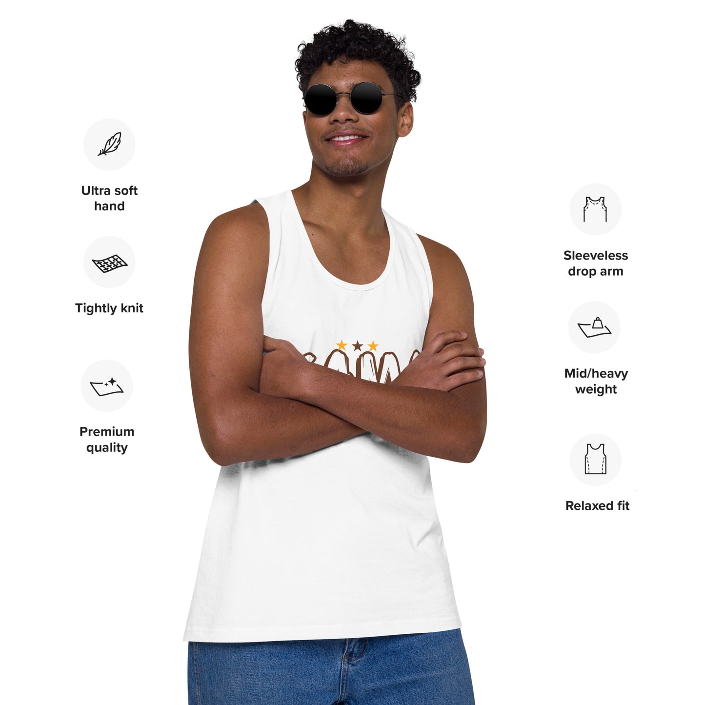 KAMA KEEP AMERICA MOVING AHEAD™ GRAFFITTI MEN'S TANK TOP