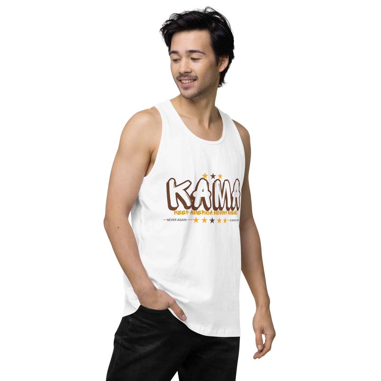 KAMA KEEP AMERICA MOVING AHEAD™ GRAFFITTI MEN'S TANK TOP