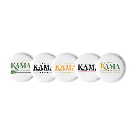 KAMA KEEP AMERICA MOVING AHEAD™ PIN BUTTONS (SET OF 5)