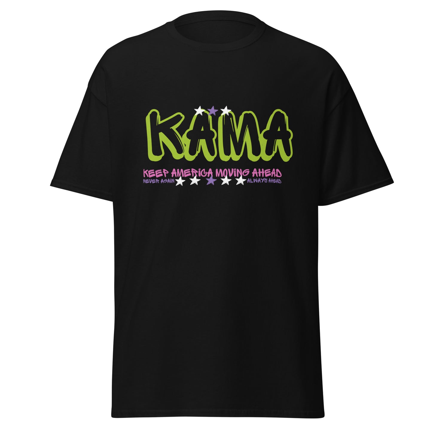 KAMA KEEP AMERICA MOVING AHEAD™ GRAFFITI SHIRT - BLACK