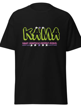 KAMA KEEP AMERICA MOVING AHEAD™ GRAFFITI SHIRT - BLACK