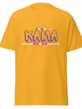 KAMA KEEP AMERICA MOVING AHEAD™ GRAFFITI SHIRT - GOLD