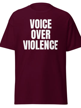 Voice Over Violence Shirt– White Print