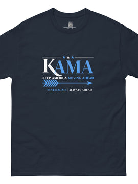 KAMA KEEP AMERICA MOVING AHEAD™ NAVY NEVER AGAIN | ALWAYS AHEAD SHIRT