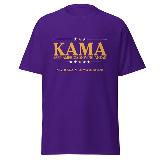 KAMA KEEP AMERICA MOVING AHEAD™ PURPLE & GOLD SHIRT