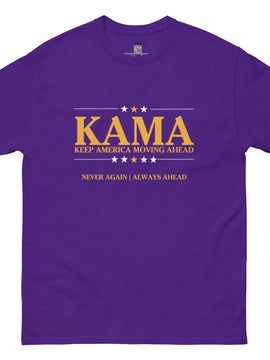 KAMA KEEP AMERICA MOVING AHEAD™ PURPLE & GOLD SHIRT