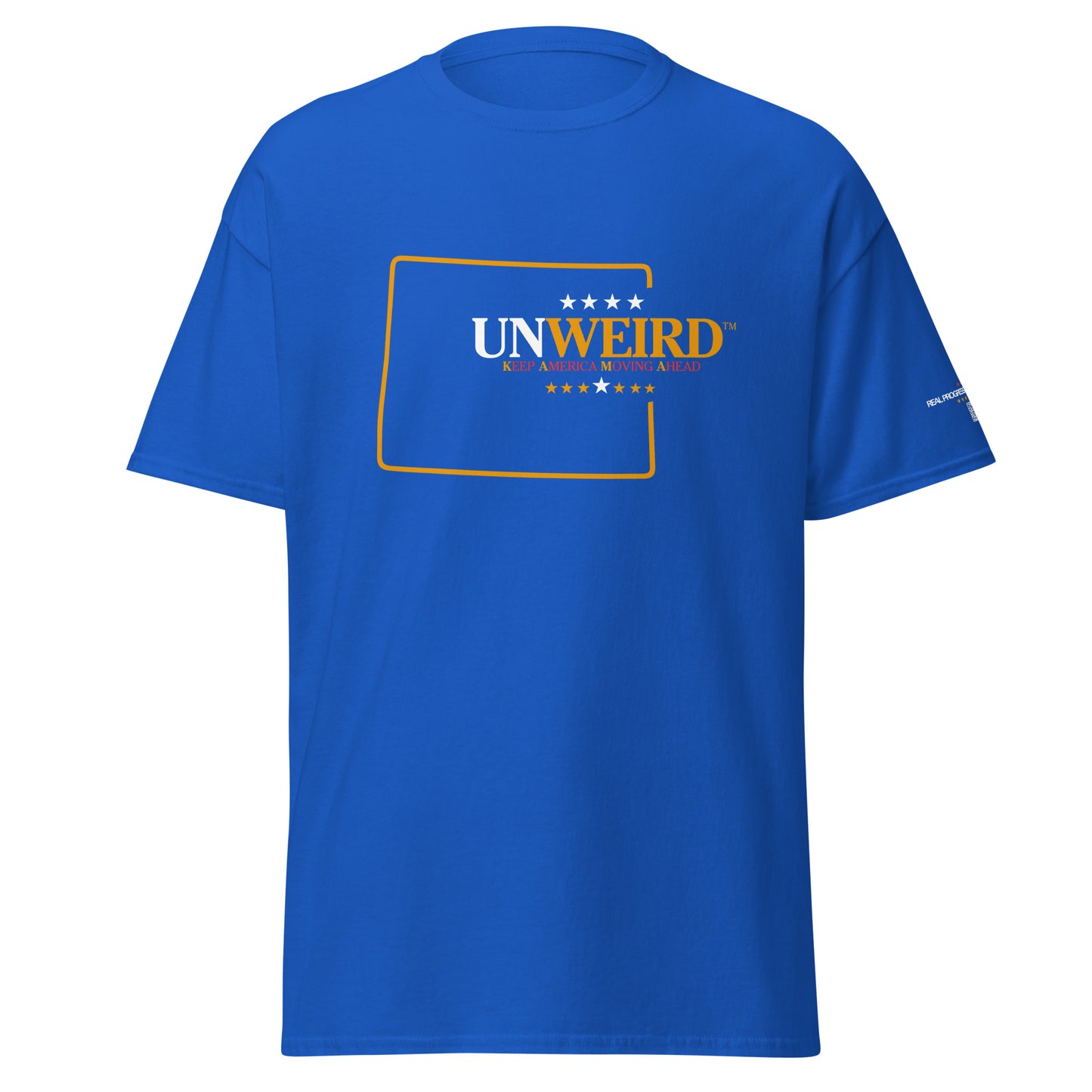 KAMA KEEP AMERICA MOVING AHEAD™ WYOMING UNWEIRD™ COLLECTION SHIRT – BLUE