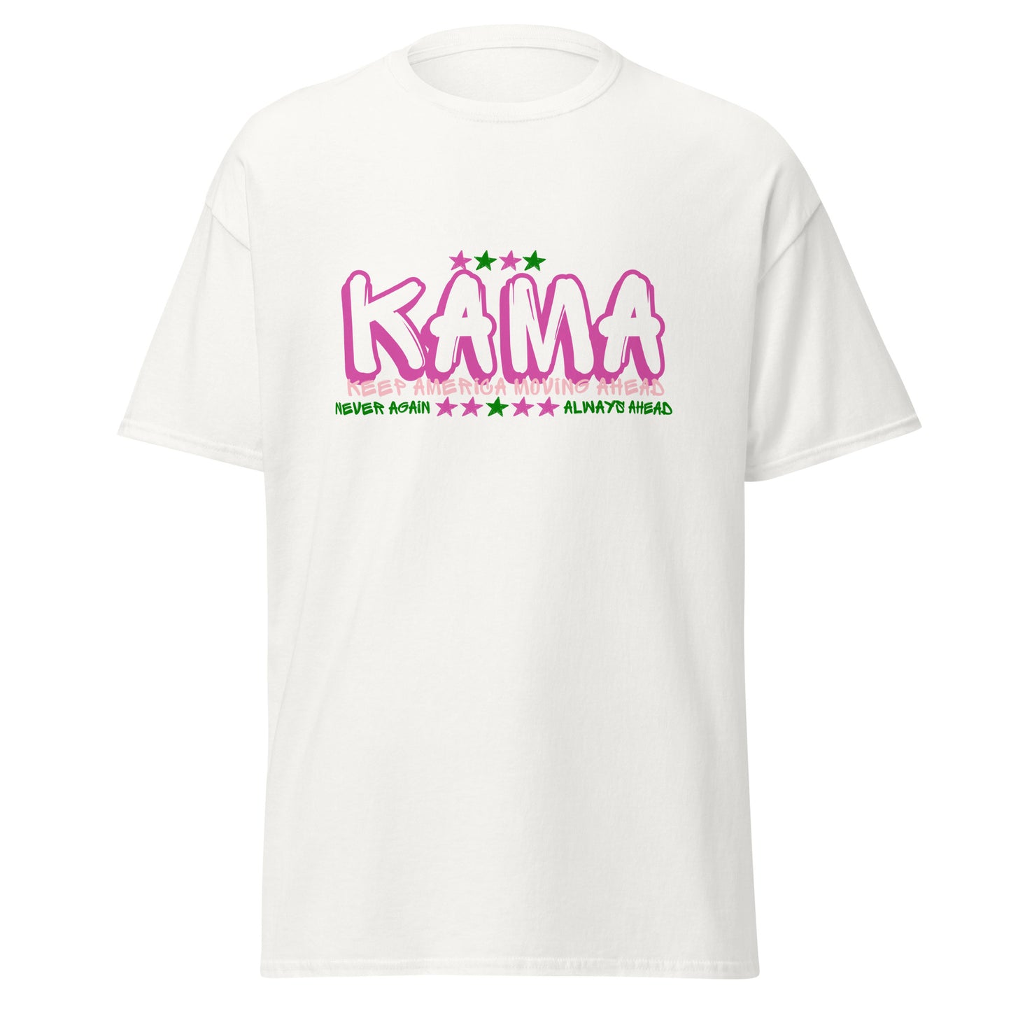 KAMA KEEP AMERICA MOVING AHEAD™ PINK & GREEN KAMA GRAFFITI SHIRT