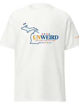 KAMA KEEP AMERICA MOVING AHEAD™ MICHIGAN UNWEIRD™ COLLECTION SHIRT - WHITE