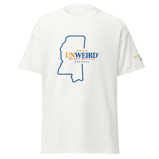 KAMA KEEP AMERICA MOVING AHEAD™ MISSISSIPPI UNWEIRD™ COLLECTION SHIRT - WHITE