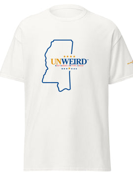 KAMA KEEP AMERICA MOVING AHEAD™ MISSISSIPPI UNWEIRD™ COLLECTION SHIRT - WHITE