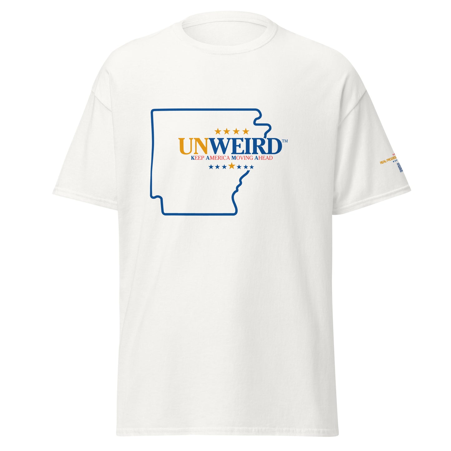 KAMA KEEP AMERICA MOVING AHEAD™ ARKANSAS UNWEIRD™ COLLECTION SHIRT - WHITE