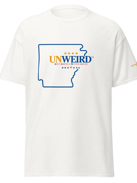 KAMA KEEP AMERICA MOVING AHEAD™ ARKANSAS UNWEIRD™ COLLECTION SHIRT - WHITE