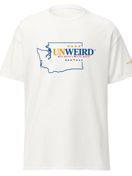 KAMA KEEP AMERICA MOVING AHEAD™ WASHINGTON UNWEIRD™ COLLECTION SHIRT - WHITE