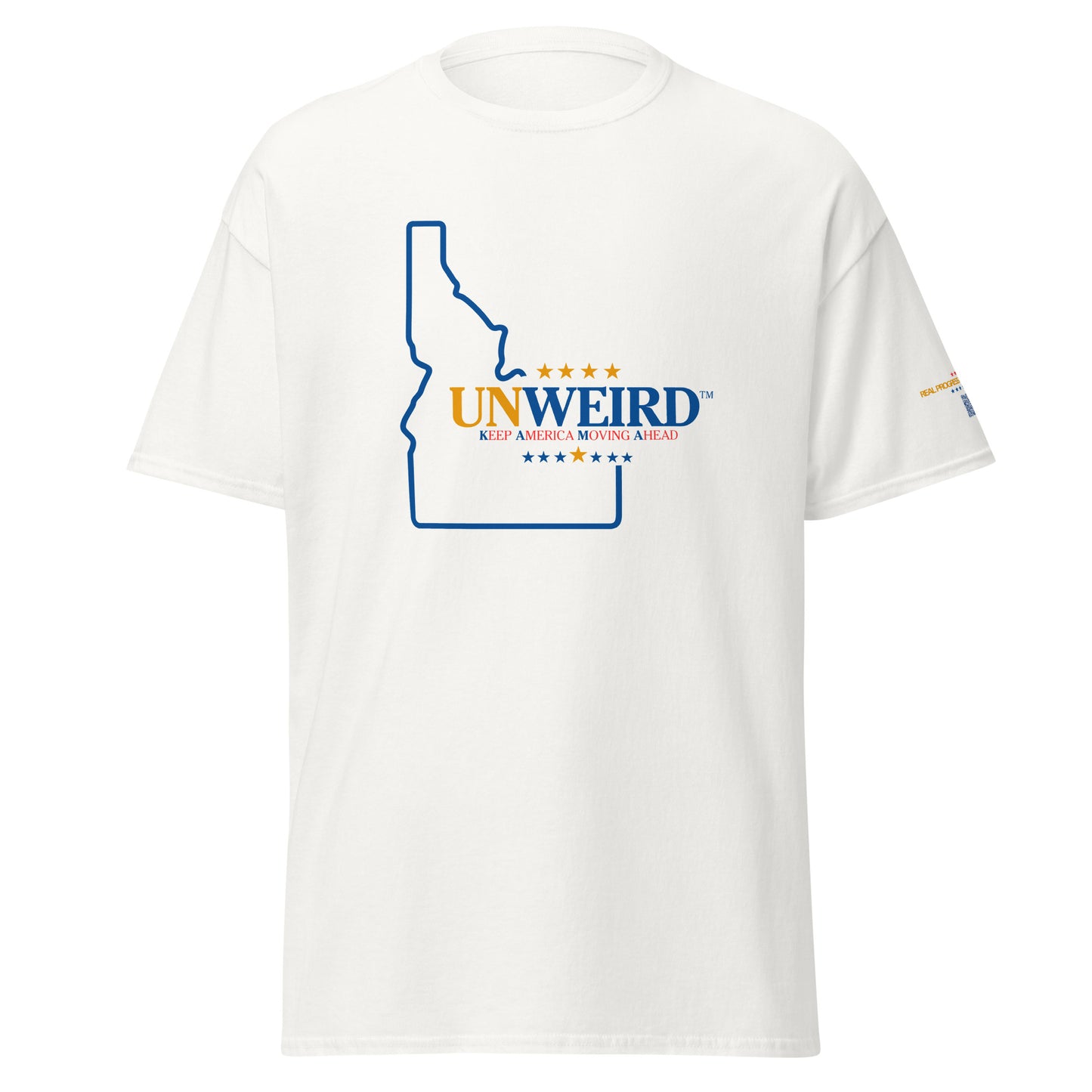 KAMA KEEP AMERICA MOVING AHEAD™ IDAHO UNWEIRD™ COLLECTION SHIRT - WHITE