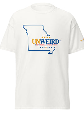 KAMA KEEP AMERICA MOVING AHEAD™ MISSOURI UNWEIRD™ COLLECTION SHIRT - WHITE