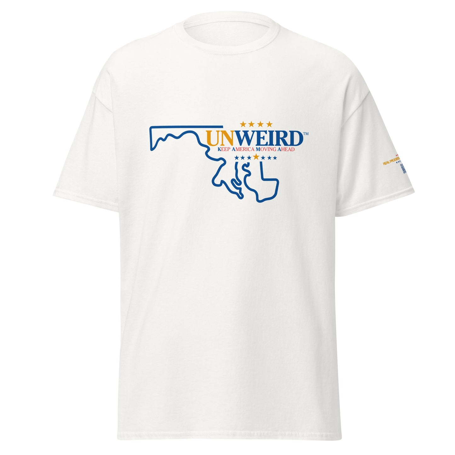 KAMA KEEP AMERICA MOVING AHEAD™ MARYLAND UNWEIRD™ COLLECTION SHIRT - WHITE