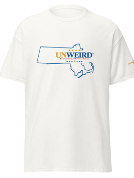 KAMA KEEP AMERICA MOVING AHEAD™ MASSACHUSETTS UNWEIRD™ COLLECTION SHIRT - WHITE