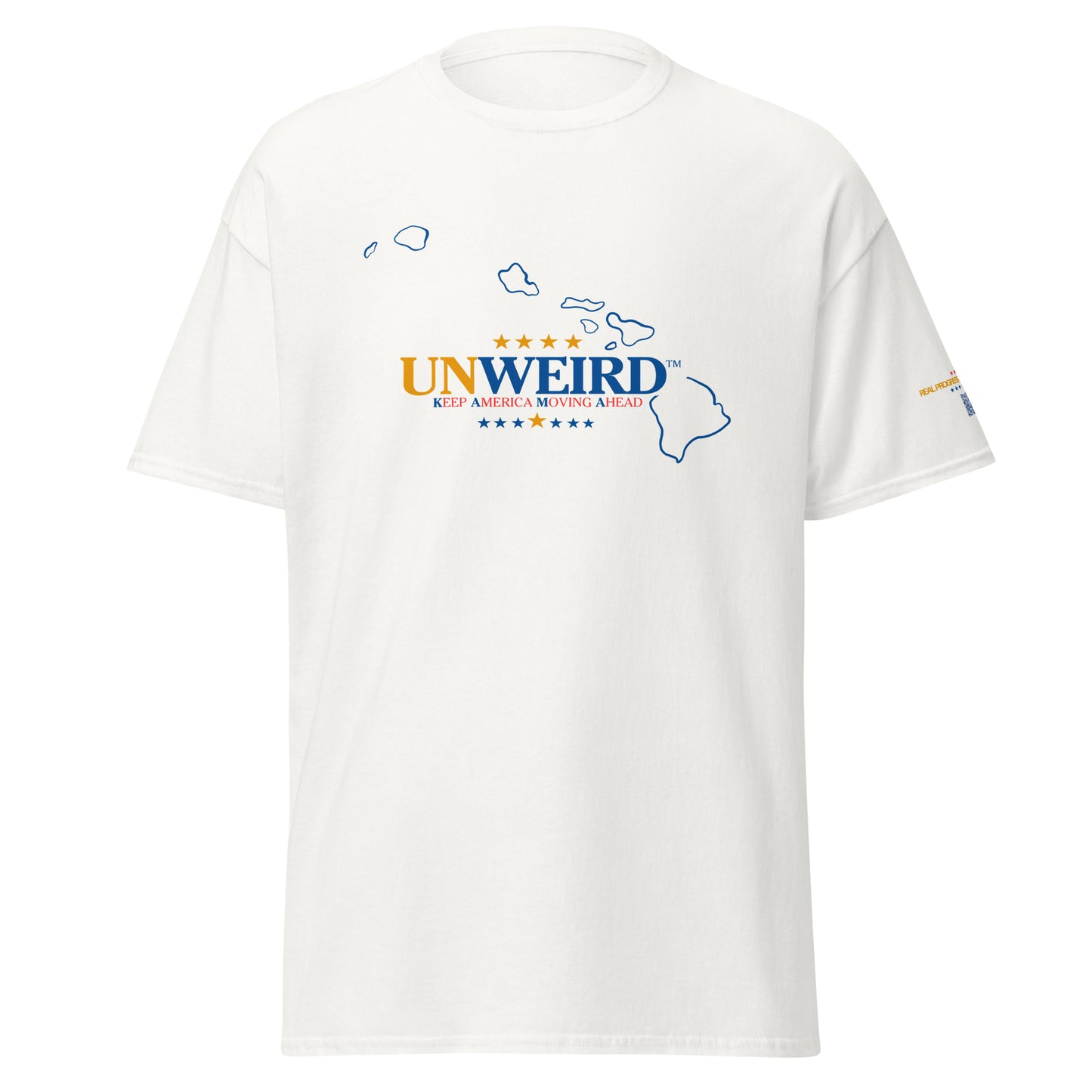 KAMA KEEP AMERICA MOVING AHEAD™ HAWAII UNWEIRD™ COLLECTION SHIRT - WHITE